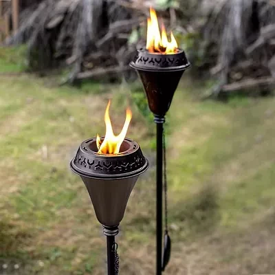 Deco Window Set Of 2 60" Large Flame Snuffer & Fiberglass Wick For Outdoor Backyard Deck Patio Decoration Torch