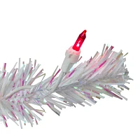 Northlight White Slim Artificial Pink Lights 2 Foot Pre-Lit Pine Christmas Tree