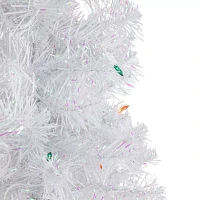 Northlight Rockport White Artificial Multi Lights 2 Foot Pre-Lit Pine Christmas Tree