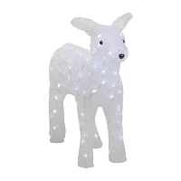 Northlight 18in Lighted Commercial Grade Acrylic Baby Reindeer Christmas Yard Art