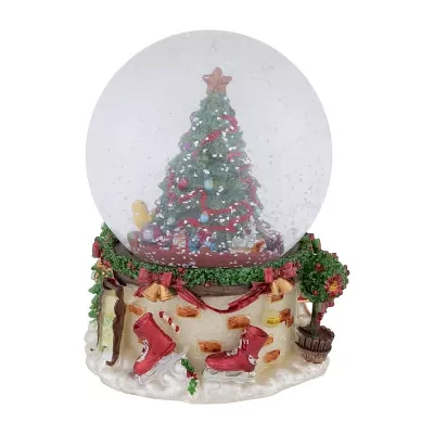 Northlight 6.5in Christmas Tree Musical Round SnowGlobes