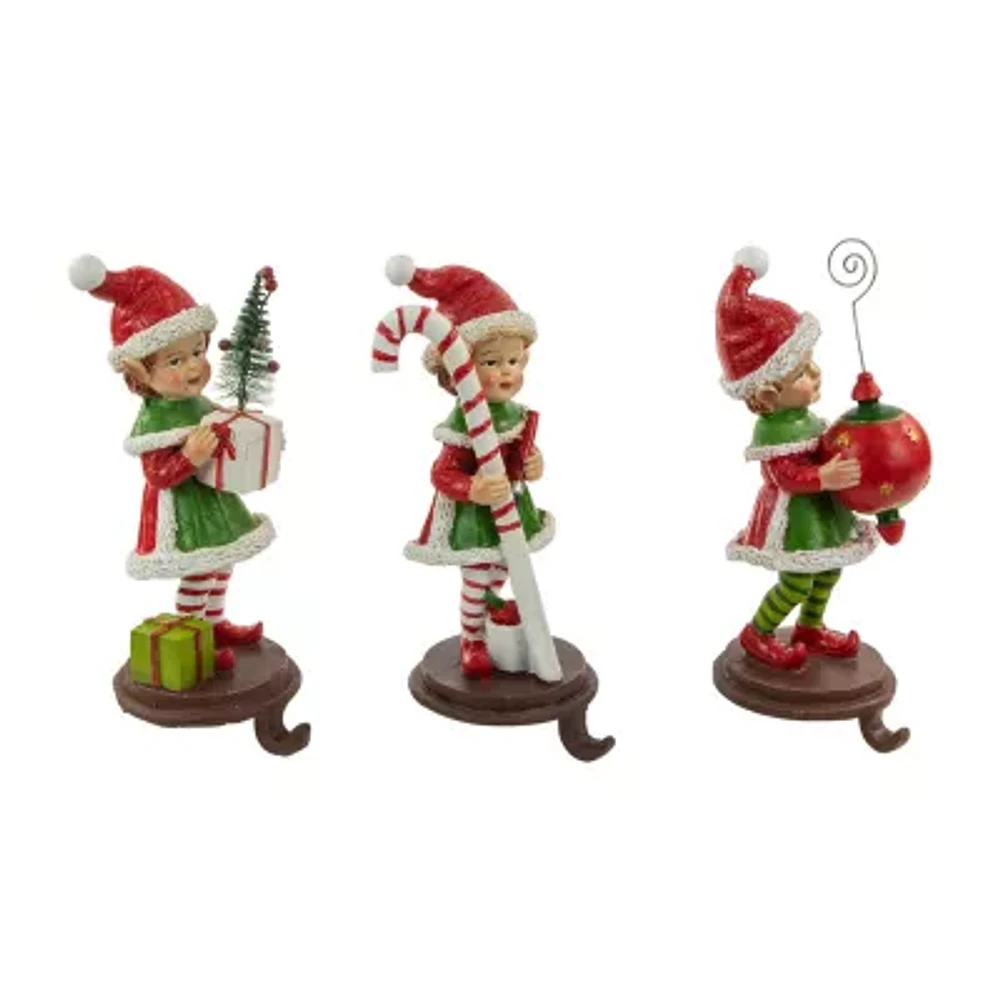 Northlight Elve 8.5in 3-pc. Christmas Stocking Holder