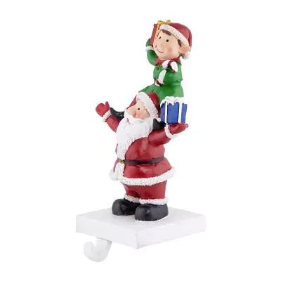 Northlight 8.75in Santa And Elf Christmas Stocking Holders