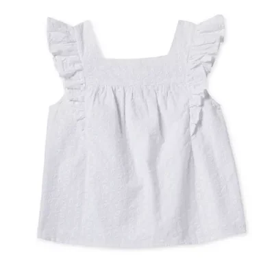 Thereabouts Little & Big Girls Square Neck Short Sleeve Blouse