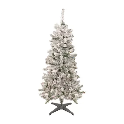 Northlight Medium Heavily Artificial  Multicolor Lights 4 1/2 Foot Pre-Lit Pine Christmas Tree