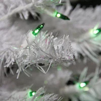 Northlight White Iridescent Artificial Green Lights 4 Foot Pre-Lit Pine Christmas Tree