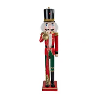 Northlight 36in Red And Green  Soldier With Horn Christmas Nutcracker