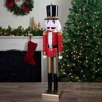 Northlight 36in Red And Gold Soldier  With Sword Christmas Nutcracker