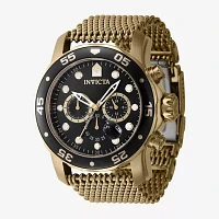 Invicta Mens Gold Tone Stainless Steel Bracelet Watch