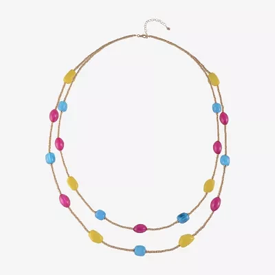 Mixit Inch Link Beaded Necklace