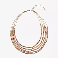 Mixit Inch Link Beaded Necklace