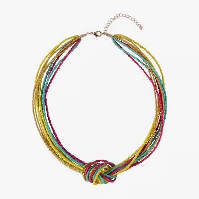 Mixit 19 Inch Link Beaded Necklace