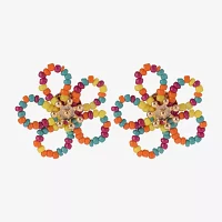 Mixit 29.1mm Flower Stud Earrings