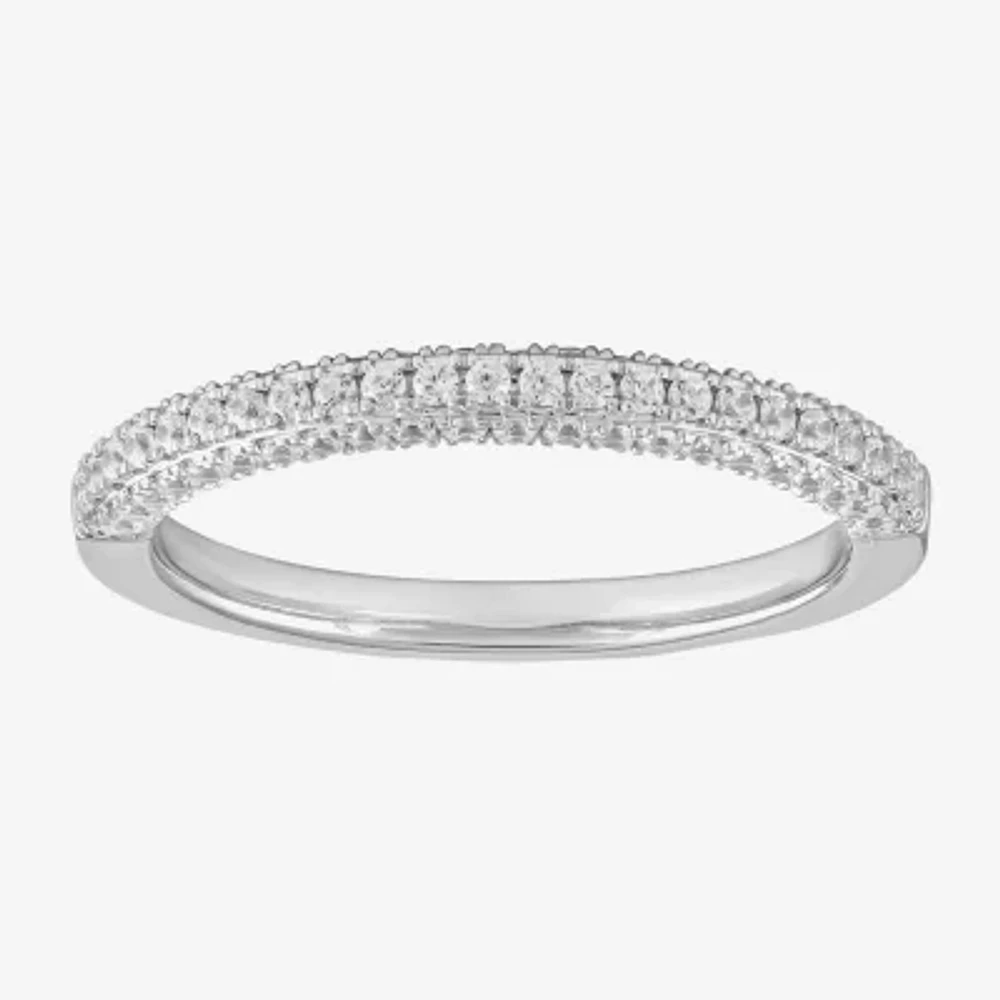 G / I1) Womens / CT. T.W. Lab Grown White Diamond 10K Gold Wedding Band