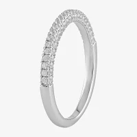 G / I1) Womens / CT. T.W. Lab Grown White Diamond 10K Gold Wedding Band