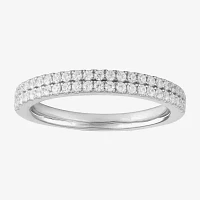 G / I1) /8 CT. T.W. Lab Grown White Diamond 10K Gold Anniversary Wedding Band