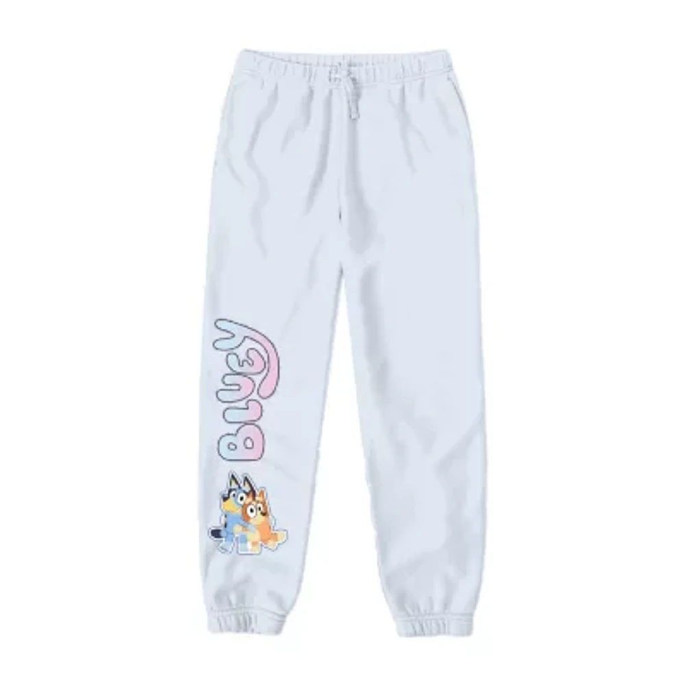 Little & Big Girls Bluey Cuffed Pull-On Pants