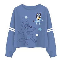 Little & Big Girls Crew Neck Long Sleeve Bluey Graphic T-Shirt