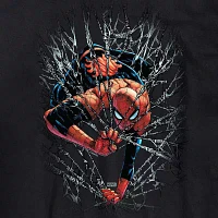 Mens Short Sleeve Spiderman Marvel Graphic T-Shirt