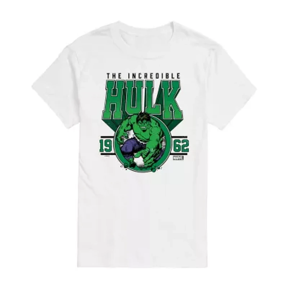 Mens Short Sleeve Hulk Marvel Graphic T-Shirt