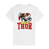 Mens Short Sleeve Thor Marvel Graphic T-Shirt