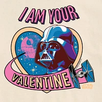 Mens Short Sleeve Valentine's Day Star Wars Graphic T-Shirt