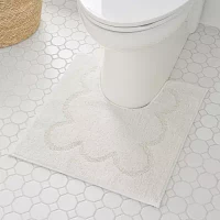 Martha Stewart Cotton Scalloped Bath Rug