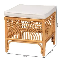 Materra Rattan Footstool