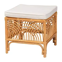 Materra Rattan Footstool