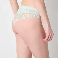 Ambrielle Seamless Lace Cheeky Panty 14p050
