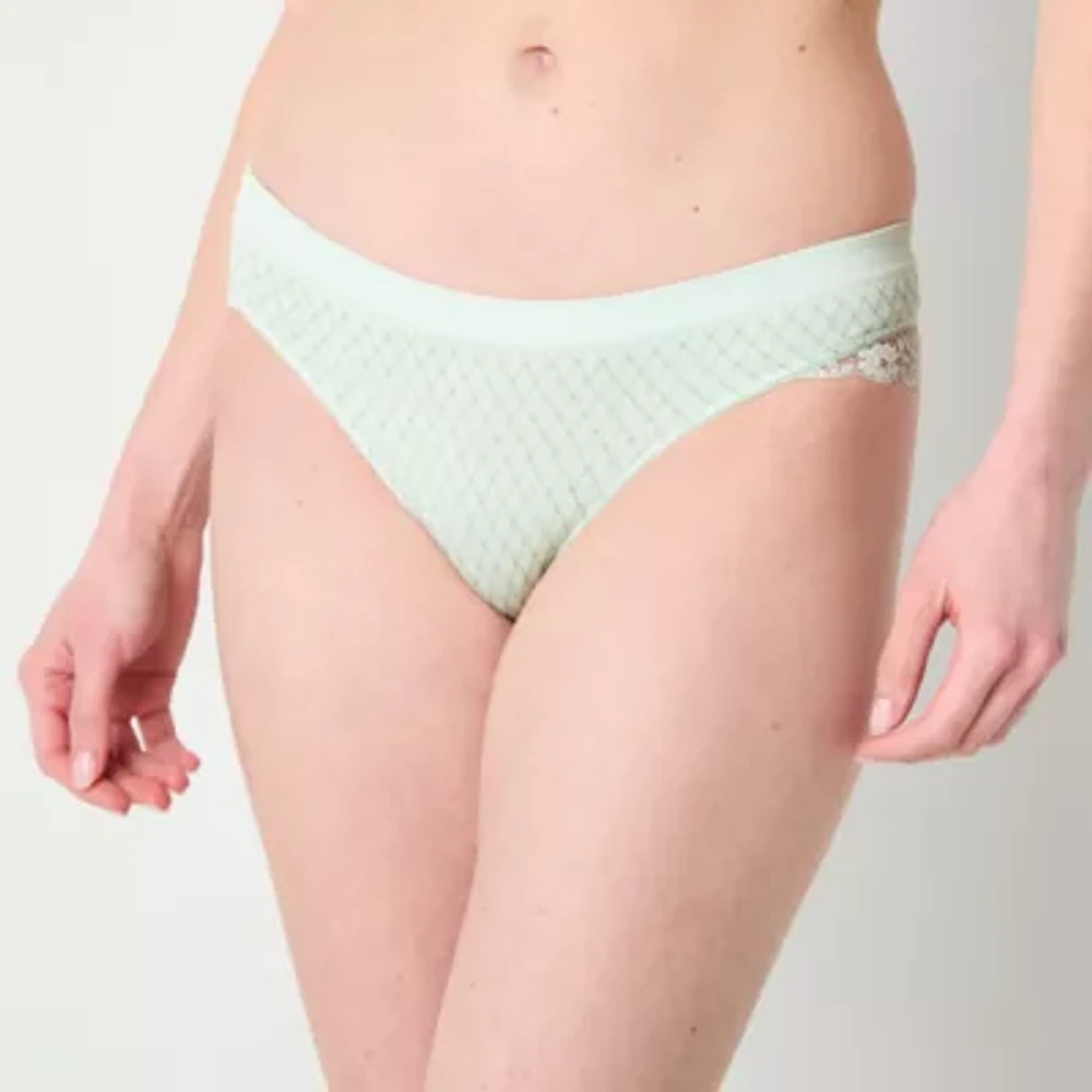 Ambrielle Seamless Lace Cheeky Panty 14p050