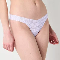 Ambrielle Everyday Lace Thong Panty