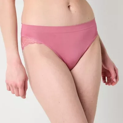 Ambrielle Seamless  Lace High Cut Panty 12p050