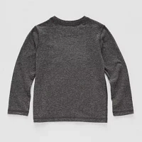 Okie Dokie Toddler & Little Boys Crew Neck Long Sleeve T-Shirt