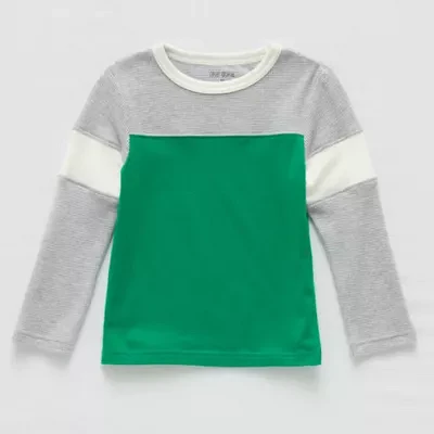 Okie Dokie Toddler & Little Boys Crew Neck Long Sleeve Thermal Top