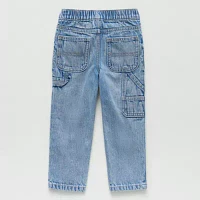 Okie Dokie Toddler & Little Boys Adjustable Waist Carpenter Jean