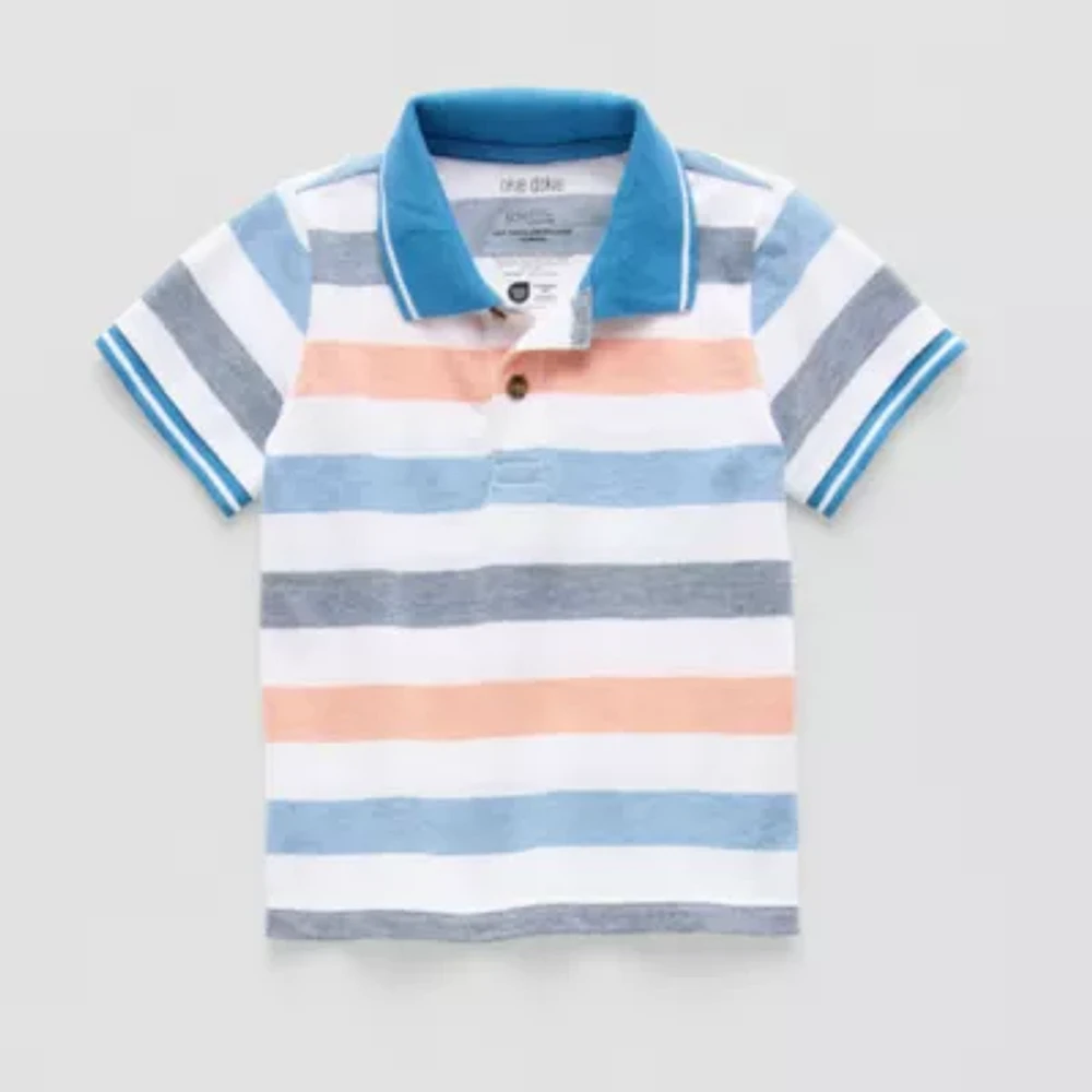 Okie Dokie Toddler & Little Boys Short Sleeve Polo Shirt