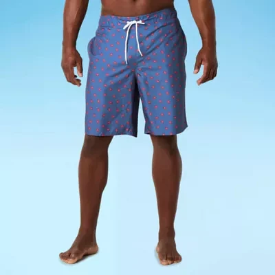 St. John's Bay E-Board Big and Tall Floral Swim Shorts
