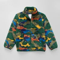 Okie Dokie Toddler & Little Boys Fleece Midweight Camo Sherpa Jacket