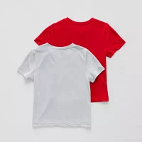 Okie Dokie Toddler & Little Boys Active 2-pc. Crew Neck Short Sleeve Graphic T-Shirt