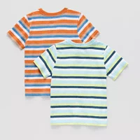 Okie Dokie Toddler & Little Boys 2-pc. Crew Neck Short Sleeve T-Shirt