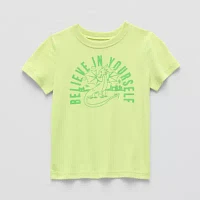 Okie Dokie Toddler & Little Boys Crew Neck Short Sleeve Graphic T-Shirt