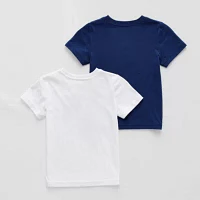 Okie Dokie Toddler & Little Boys Active 2-pc. Crew Neck Short Sleeve Graphic T-Shirt