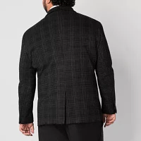 J. Ferrar Mens Slim Plaid Fit Sport Coat