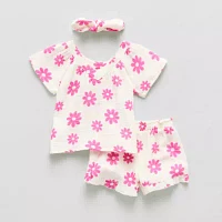 Btween Baby Girls 2-pc. Short Set