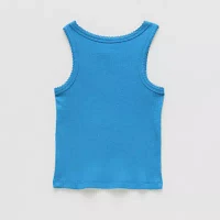 Okie Dokie Toddler & Little Girls Round Neck Tank Top