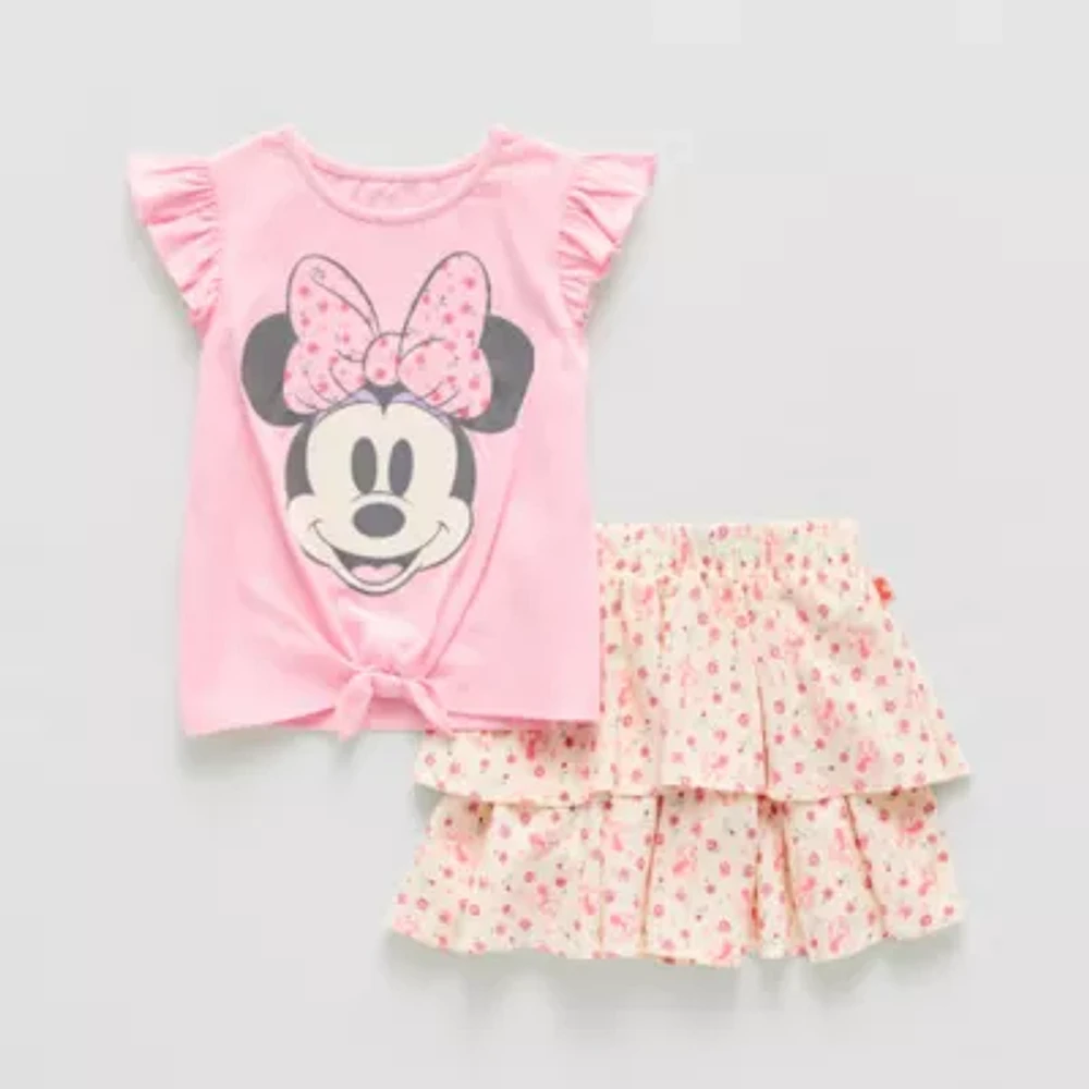 Toddler Girls 2-pc. Minnie Mouse Skirt Set