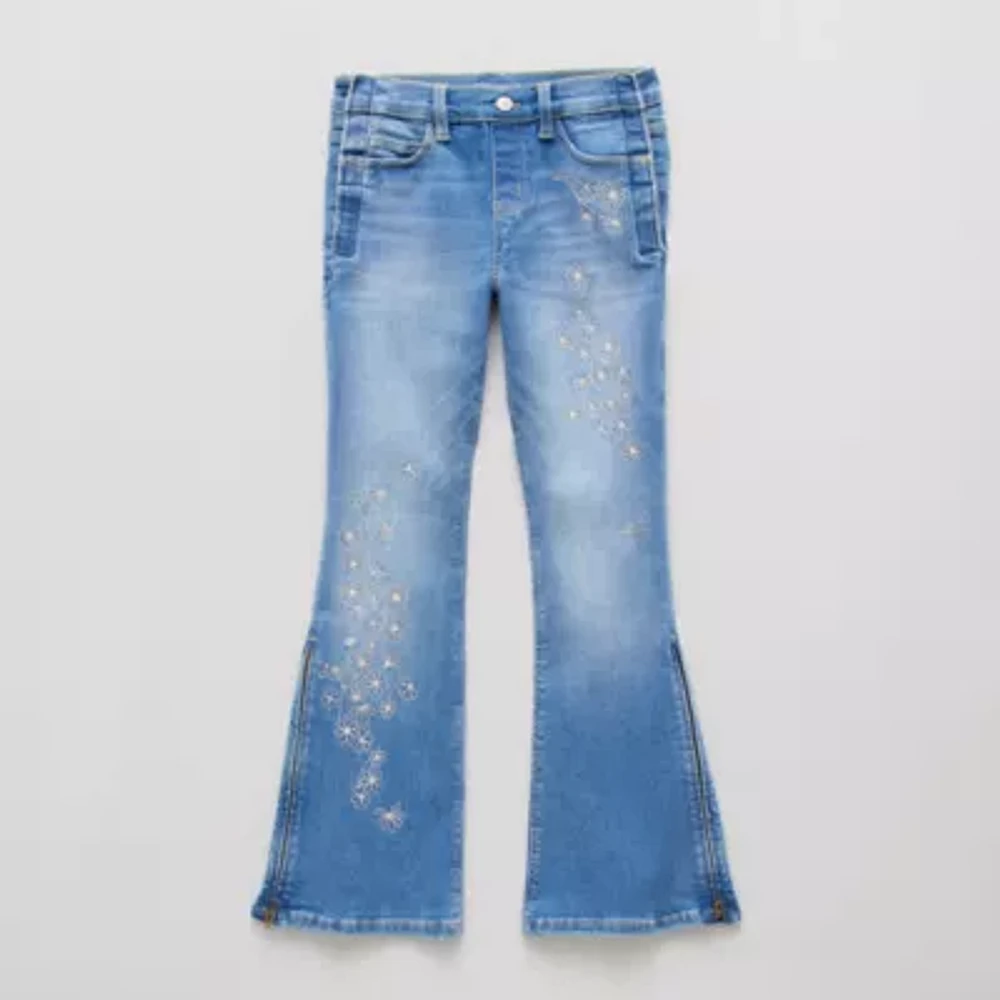 Thereabouts Little & Big Girls Adaptive Flare Leg Jean