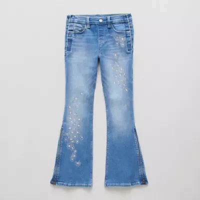 Thereabouts Little & Big Girls Adaptive Flare Leg Jean