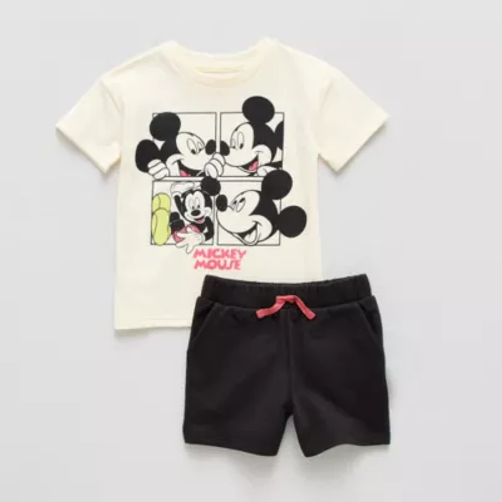 Toddler Boys 2-pc. Mickey Mouse Short Set